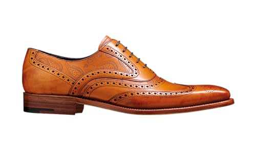 Image of BARKER McClean Men's Handmade Leather Oxford Dress Shoes - Goodyear Welted, Full Leather Sole, Premium Calf Leather - Formal & Business Wear