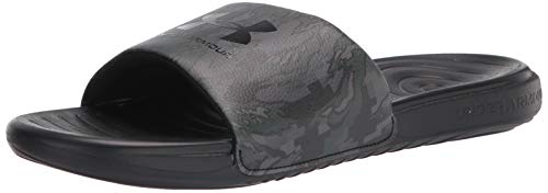 Under Armour Men's Ansa Graphic Slide Sandal, Black (001)/Black, 11