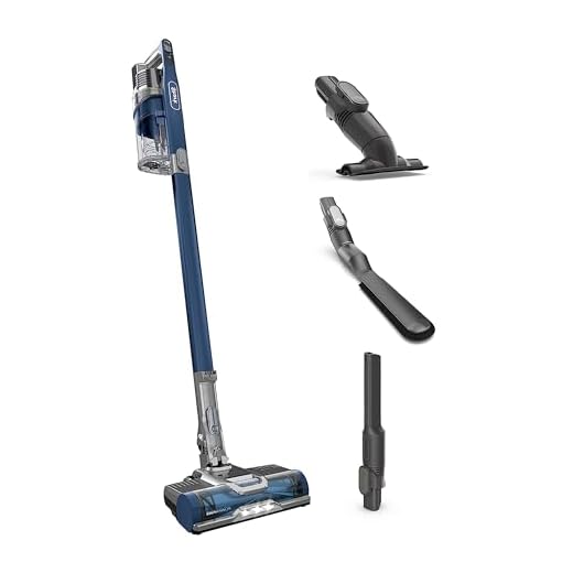 Shark IZ361H Pet Plus Anti-Allergen Cordless Stick Vacuum, Lightweight with Self-Cleaning Brushroll, PowerFins, Removable Handheld, Crevice, Upholstery, & Anti-Allergen Tools, 40 Min Runtime, Blue