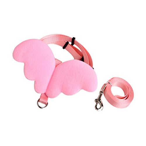 balacoo Small Animal Harness Safety Walking Vest and Leash Set - Adorable Angel Wings Design Adjustable Leashes Comfort… - Image 5
