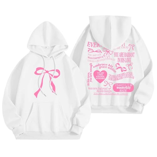Sweatshirts graphiques word pour femmes avec manches longues et capuche confortable