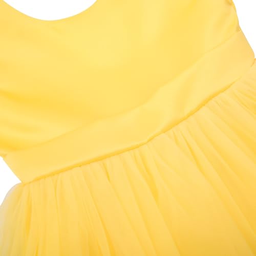 Image of JerrisApparel Flower Girls Dress Wedding Satin Dresses Princess Birthday Party Prom Ball Gown