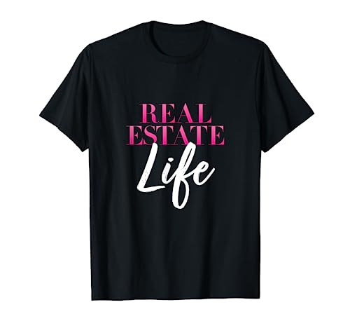 Agente de bienes raíces Vida, Realtor Pink Guión Camiseta