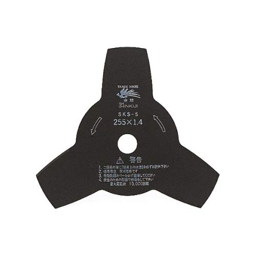三陽金属 刈払機用回転刈刃 K3枚刃(黒仕上) 外径mm×厚みmm 255×1.4 取寄品 0226