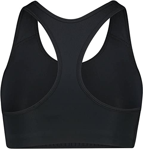 Image of Nike Women's Polyester Non Padded Wire Free Sports Bra (BV3630-010-XX-Large Black, White 2XL)