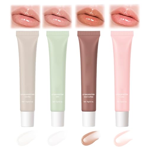 Ruby Kisses Hydrating Clear Lip Oil Treatment Gloss (6 Pack), Hydrates & Heals with Vitamin E & Jojoba, Lightweight Non-Greasy Formula with Almond Oil, Repair & Protect Dry Chapped Lips