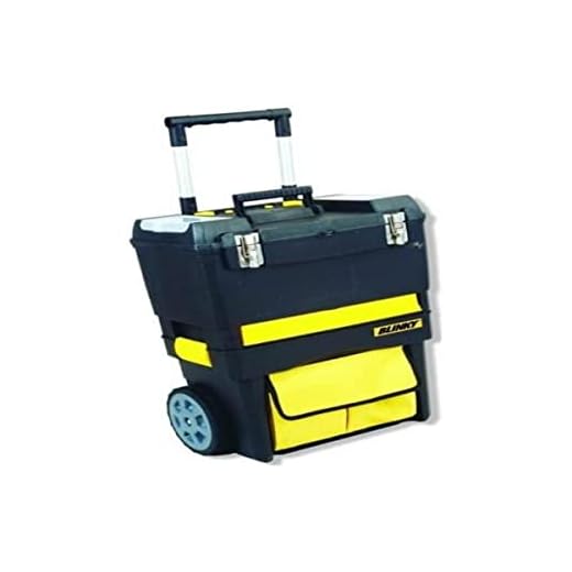 Blinky 40542-10 Tool-Box Werkzeugtrolley/Werkzeugkiste auf Rollen, 47 x 27 x 63 cm