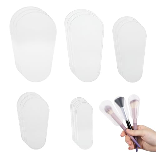 15 Pcs Cosmetic Brush Protectors, Brush Cover for Women Portable, Make Up Brushes Covers for Safe Storage and Travel, Lightweight and Durable Plastic Brushes Guards