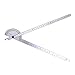 LALAFINA Protractor Ruler Workworking Protractor Rotary Protractor Stainless Steel Protractor Angle Finder Swing Arm Protractor Tools Protractors Goniometer to Rotate Metal