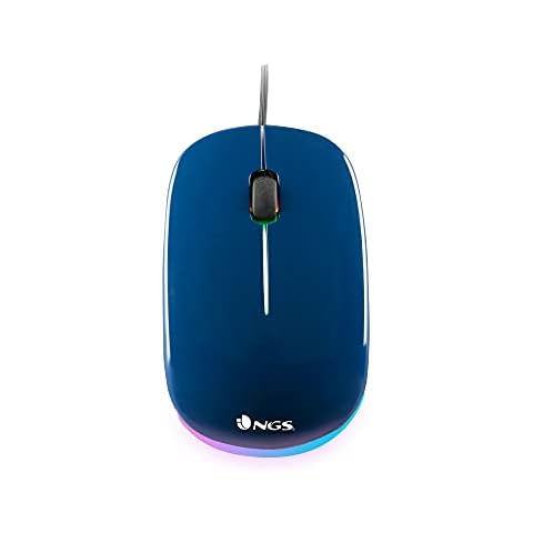 NGS Addict Blue - Ratón Óptico con Cable USB Cover