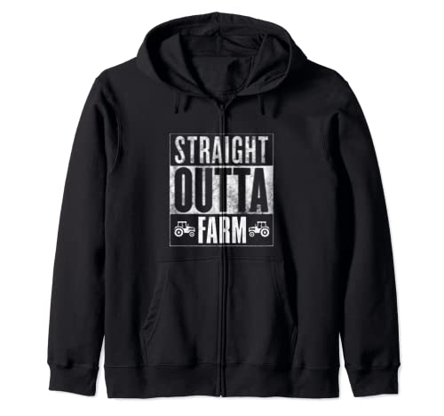 Straight Outta Farm Farmers Market Cultivo Life Tractor Sudadera con Capucha