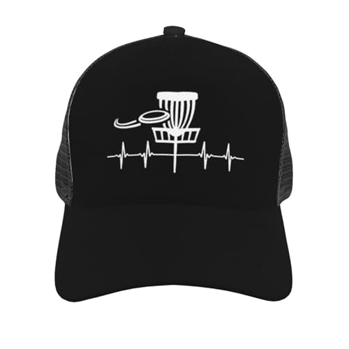 Heartbeat Disc Golf Unisex Mesh Baseball Caps - Classic Adjustable Hat3