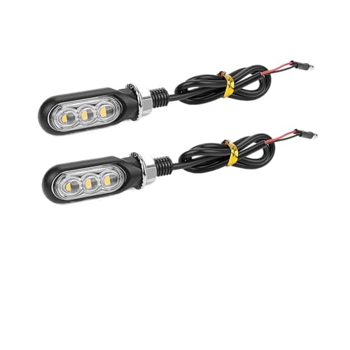 Clignotants moto ambre 12V accessoires indicateur coulant x2