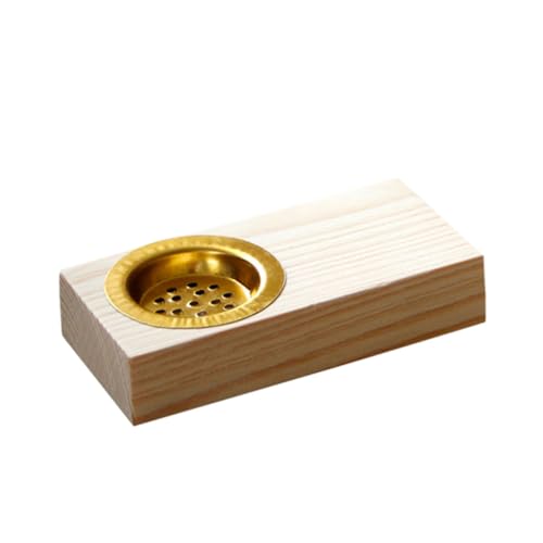 FONDOTIN Creative Wooden Incense Burner Sturdy Aroma Stove for Meditation and Home Decor Lightweight Portable Holder for Living Bedroom Yoga Hotel Use