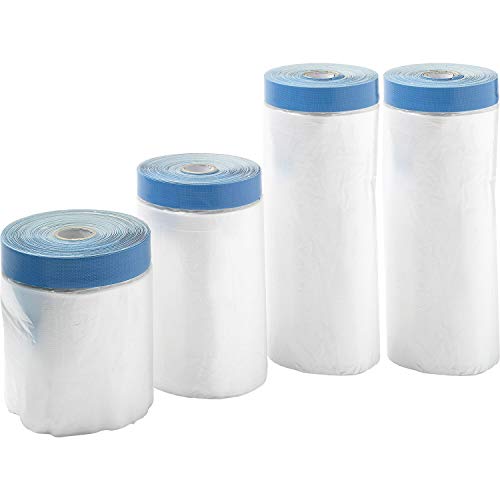 Image of Masking Film with Adhesive Tape, Pack of 4 in 3 Different Sizes, UV Painter's Film