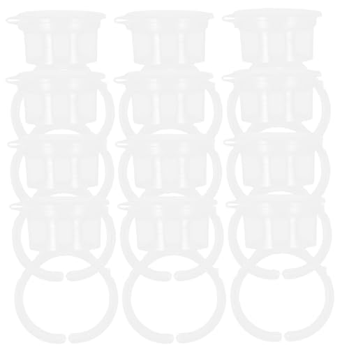 TOYZFRIENDY 150 piezas Anillos para Pestañas Desechables Soporte Ligero para Pegamento Extensiones para Salones y Uso Profesional Belleza