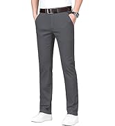 ESSYSHE Men's Chinos Pants Casual Khaki Slim Fit Pants Stretch Tapered  Slacks 011Burgundy A28X28 at Amazon Men's Clothing store