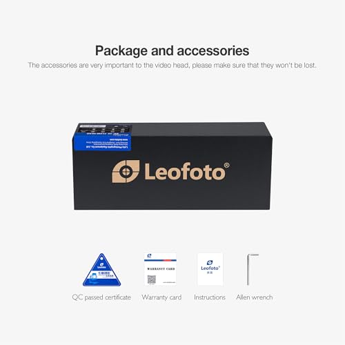 Leofoto Heavy Duty Video Camera Tripod Fluid Drag Pan Head with Arca Plate for DSLR Camera,Camcorders, 360° Rotating Tripod Head with Pan Lock, Load up to 33lbs (BV-20) by LEOFOTO - Used condition - Image 7