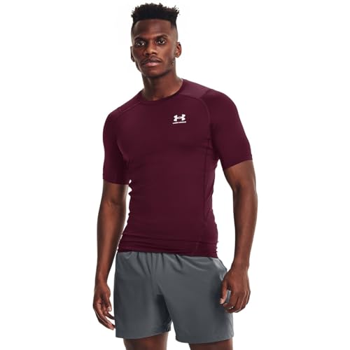 Image of Under Armour Men's UA HG Armour Comp SS Short Sleeve Functional Shirt Quick Dry T-Shirt with Compression Fit