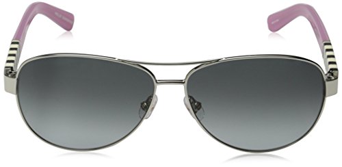Kate Spade New York Women's Dalia Aviator Sunglasses, Silver & Gray Gradient, 58 mm2