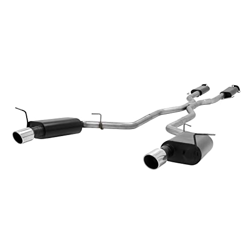 Flowmaster 817651 Force II Cat-Back Exhaust Kit 2.5 Inch 409 Stainless Steel 4 Inch 304 Polished Stainless Steel Tips Compatible with 2011-2024 Dodge Durango R/T 5.7L 2 & 4WD