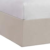 Bed Maker’s Never Lift Your Mattress Microfiber Wrap-Around Bed Skirt, Tailored Style, Classic 14 Inch Drop Length, King, Ivory