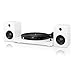 Victrola Modern 3-Speed Bluetooth Turntable with 50 Watt Speakers, White Piano Finish (ITUT-420 White)