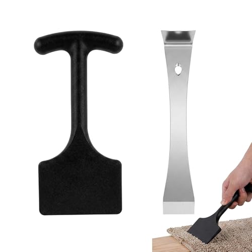 Carpet Bolster and Tucker Set Professional Carpet Installation Tools for Edge Tucking and Seam RepairSilver Tools for Staircase and Commercial Applications