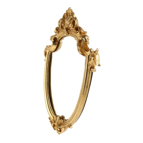 Miroir mural vintage doré sculpté en résine chic style baroque - 2