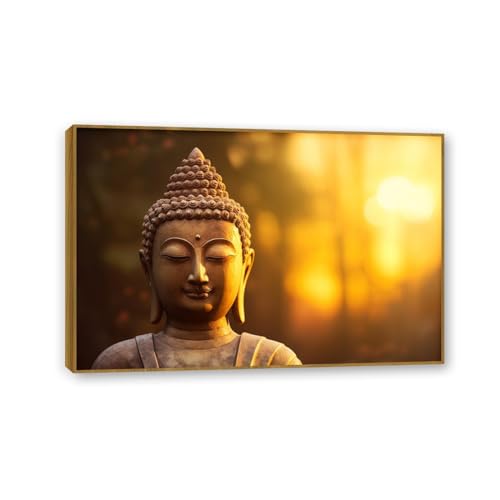 Poster de Bouddha au soleil pour decoration murale salon zen