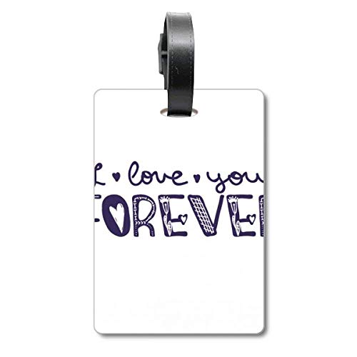 Étiquette valise Love You Forever pour ne plus perdre son sac en voyage