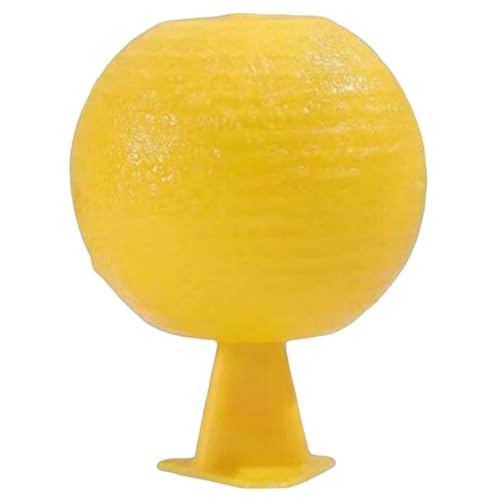 Piège à mouches des fruits, boule de 3 pouces de diamètre pour attraper les mouches des fruits, pièges collants jaunes multifonctions pour moucherons plantes, piège à moucherons avec base et ruba