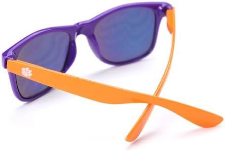 Miniatura 2 de Society43 NCAA Clemson Tigers Clem-3 Front Purple Lenses - Lentes de sol, talla única, naranja