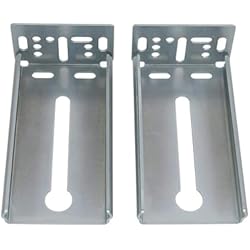 LONTAN Rear Mounting Brackets for Drawer Slide 1 Pair Cabinet Drawer Bracket for Face Frame Cabinets Kitchen Replacement Parts for 1.77 inch(45mm) Width Furniture Gildes