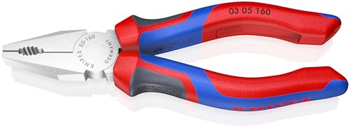 KNIPEX Kombizange verchromt mit Comfort-Griffen 160 mm, 03 05 160 – Ansicht 1