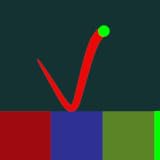 Avoid touching different colored blocks than the ball's color.