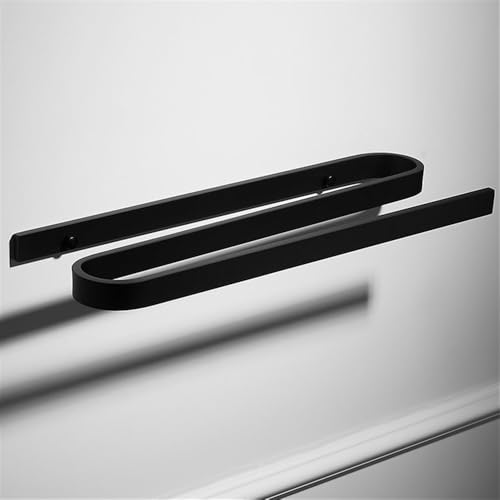 Barra doble para toallas de baño sin perforaciones estantería de aluminio antioxidante 6