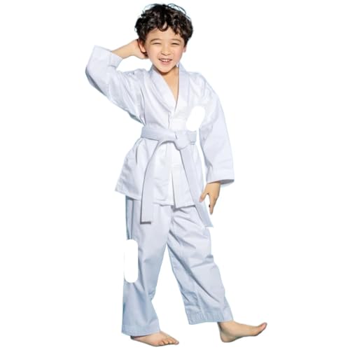 Traje De Judo Trajes de Judo profesionales uniforme Taekwondo blanco profesional Dobok exquisito bordado traje(160cm)