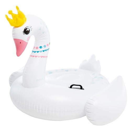 Intex Majestic Swan Ride-On, Inflated Size: 1.42m x 1.37m x 99cm (57562NP), Multi-color