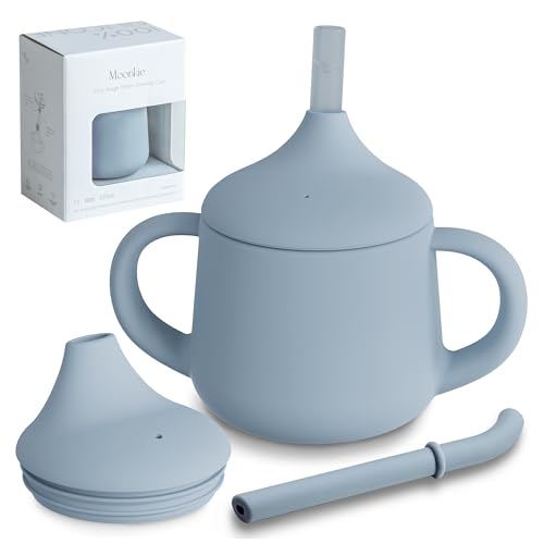 Moonkie Silicone Baby Sippy Cups | 3 Stages Training Cup