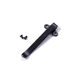 EZSMITH (Model 24 Universal Pocket Clip - (Tactical Black Finish) - Replacement Pocket Clip for Folding Knives, Cell Phones, Flashlights, Tactical Gear, Wallets, Tools