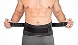 Copper Fit Unisex Adult Rapid Relief Back Support Brace with Hot/Cold Therapy, Black, Adjustable
