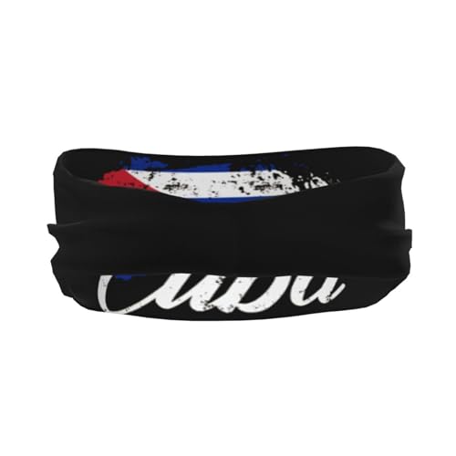 Image of Cute Flag Headbands Women Men Flag Sweatband Sports Headband for Running, Cycling, Yoga Gym, Working Out