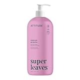 ATTITUDE Body Wash, EWG Verified Shower Gel, Dermatologically Tested, Plant and Mineral-Based, Vegan Personal Care Products, White Tea Leaves, 946 mL