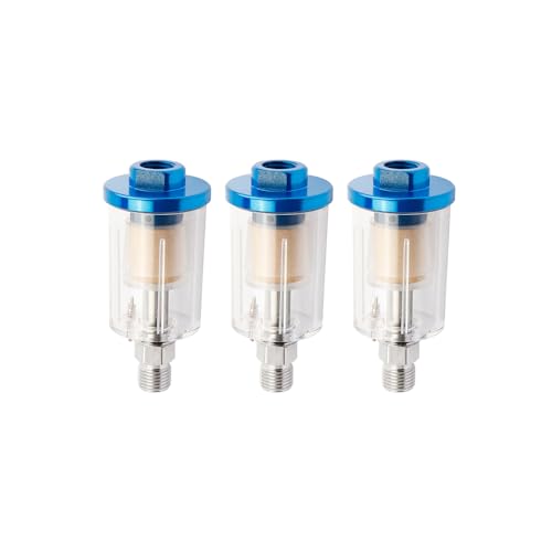 Lot de 3 filtres séparateurs eau et huile 6,35 mm NPT pour système d'air comprimé
