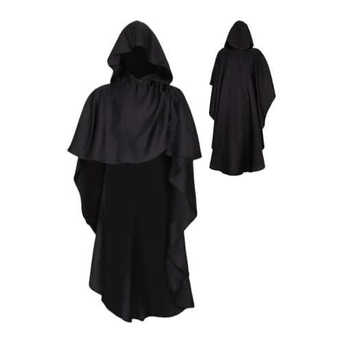 Capa con capucha para Halloween que soluciona disfraces de última hora