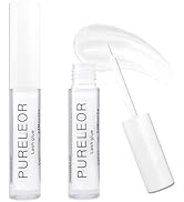 PURELEOR White Eyelash Glue Strong Hold for Strip Eyelashes Latex Free Lash Glue for Sensitive Ey...