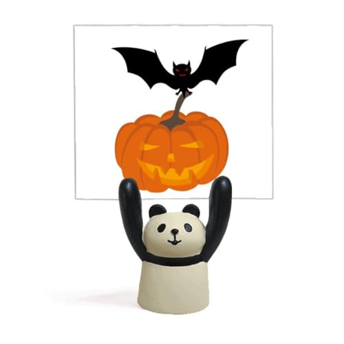 Panda citrouille Halloween support de mémo original à offrir pour décorer une table
