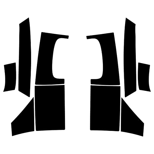 Reflective Decals for Kawasaki Concours 14 / GTR1400 Rear & Side Bags (Black)