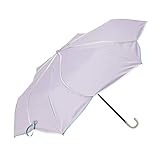Francfranc フランフラン バイカラーパイピング 折りたたみ傘 47cm パープル（晴雨兼用）